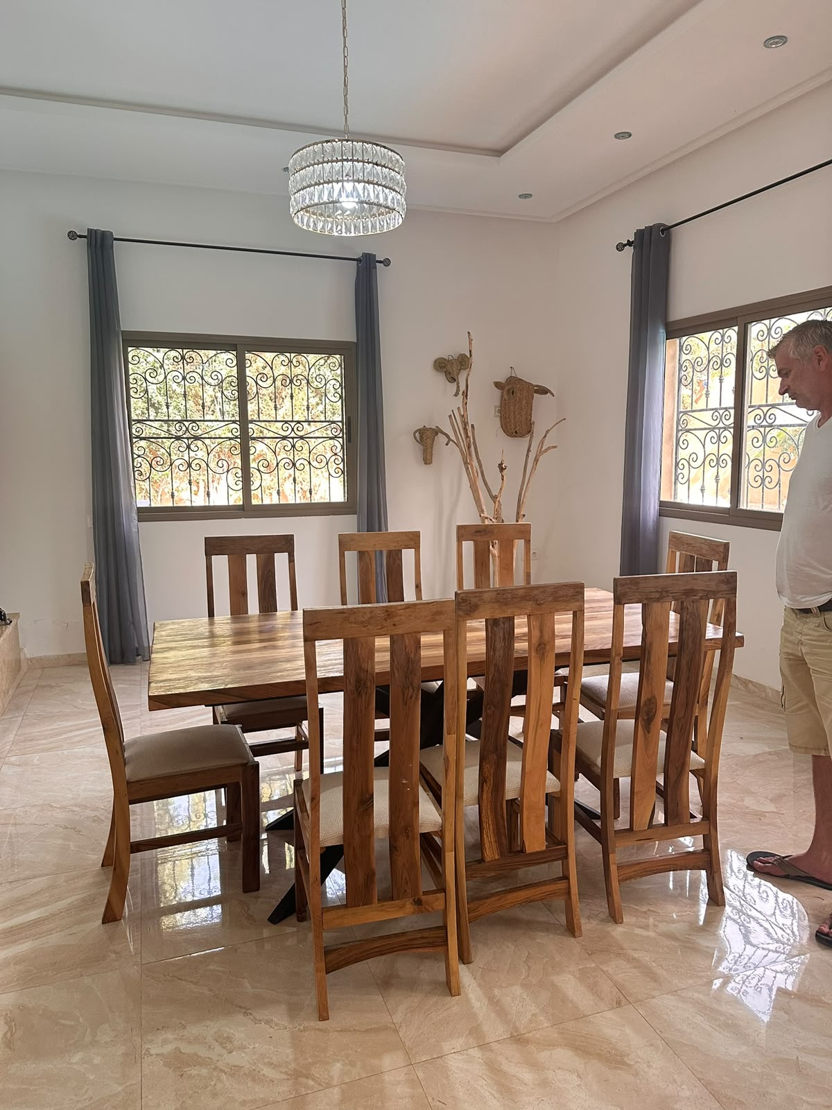 Salle à manger intérieure en bois